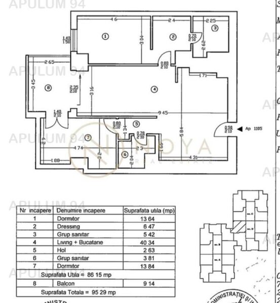 Vanzare Apartament 3 camere Upground | Fabrica de Glucoza